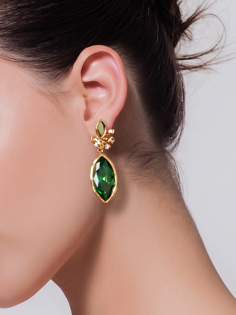 ALEXIS BITTAR • Navette Crystal Drop Earrings • NWOT